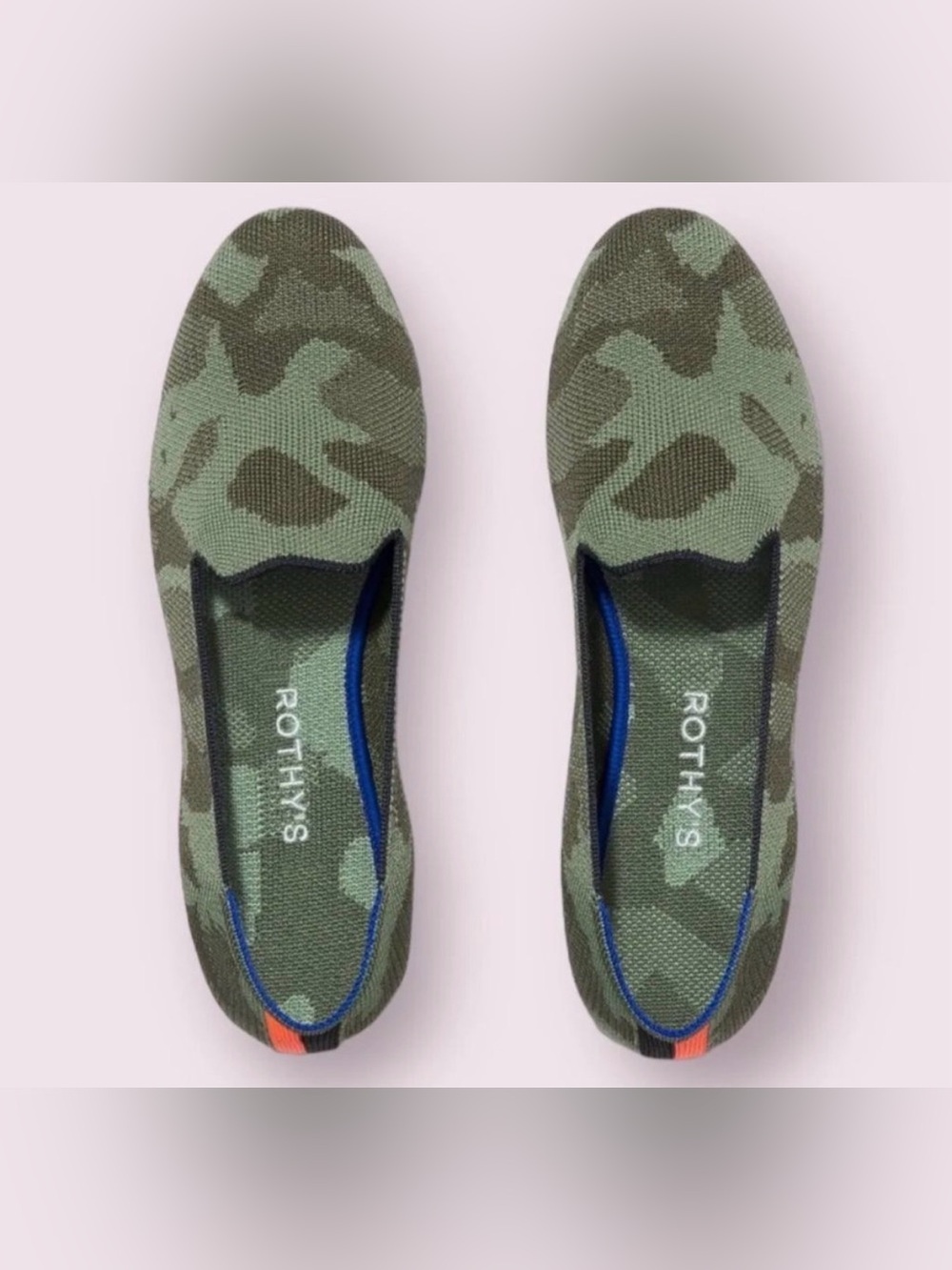 Rothy’s The Loafer in Olive Camo (Size 7)